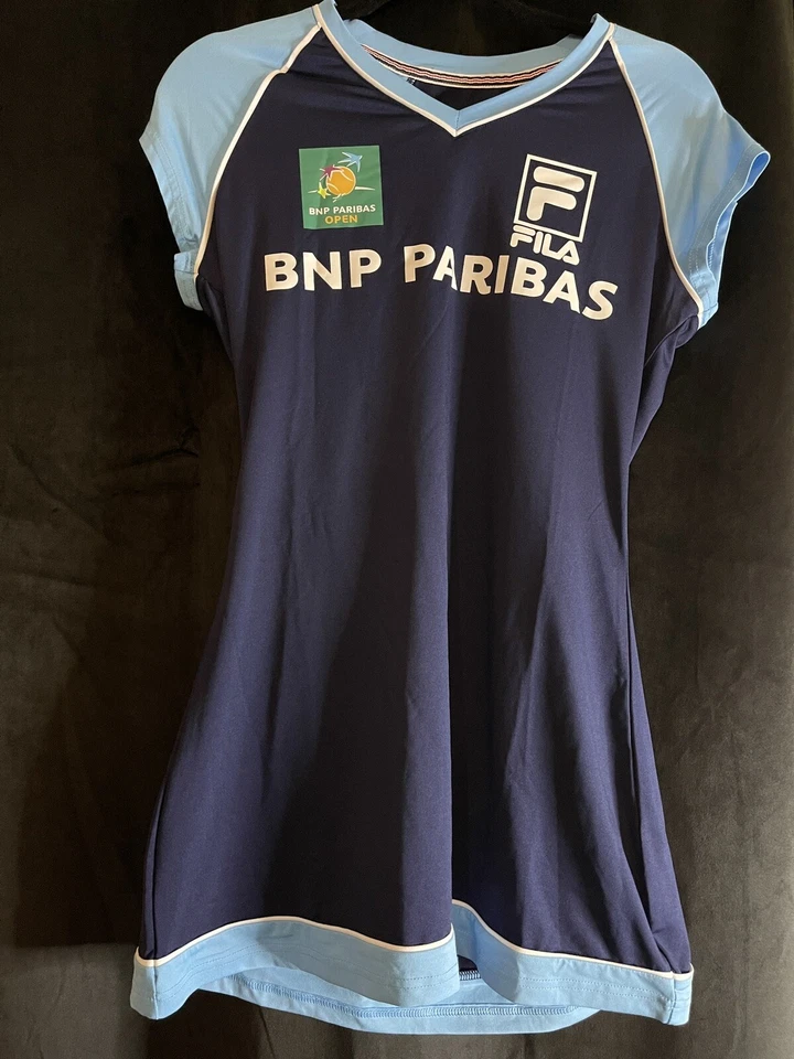 Vestido de tenis FILA Naomi Court BNP Sharapova Flex para mujer mediano 🔥🎾 Foto 2 de 2