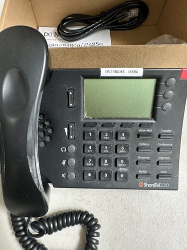 Shoretel 230G Gigabit IP Phone (10268) Black - Renewed w/1-Year Warranty - Picture 2 of 5