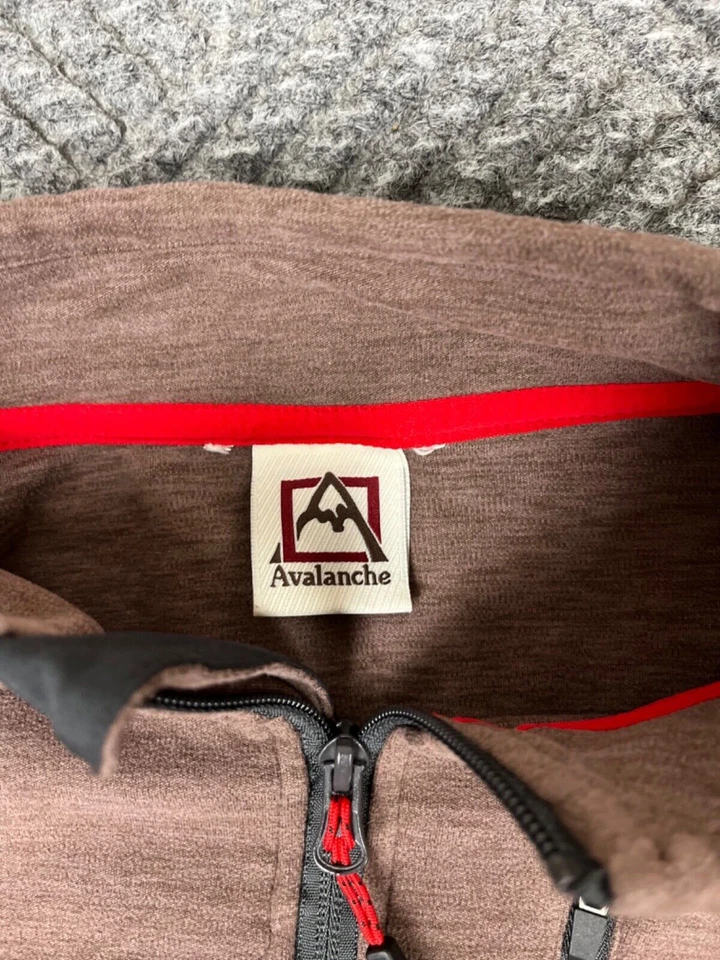 Chaqueta a Presión Avalanche 1/4 Para Hombre XL Marrón Pullover Exterior Adulto Foto 2 de 4