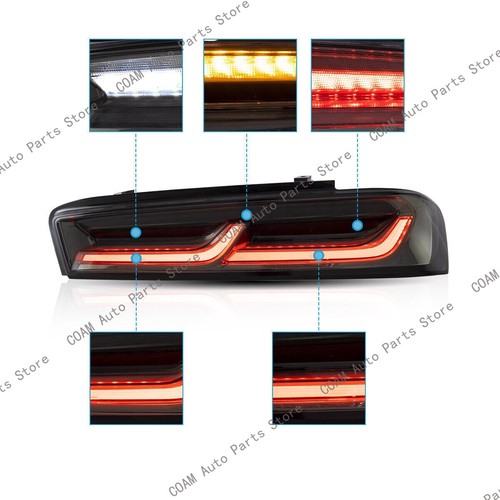 1pz Fanali Posteriori Destri Fumè per 16-18 Chevy Camaro 6a Generazione LED Sequenziali - Foto 4 di 9