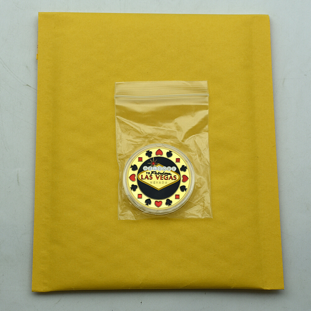Las Vegas. Nevada Casino Chip Coin ACES of Spades Gold Plated
