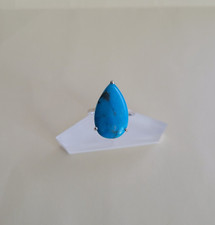 Blue Howlite 925 Sterling Silver Solitaire Ring Size 11 16.35 Cts