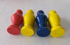 Vintage Lot Of 4 BRIO Thomas Train Railway Compatible Wooden People Wood Peg