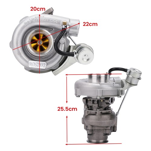 T04e T3 .63 Turbo Turbocharger Compressor 400+hp V-band Universa Oil Cooled - Foto 6 di 11