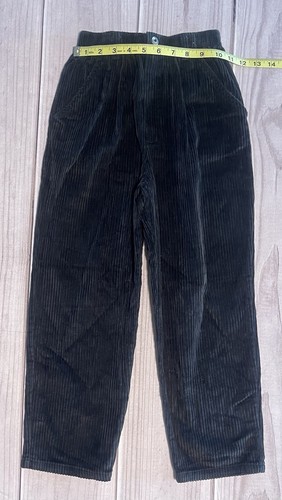 Vintage Gymboree 90s Corduroy Pleat Front Pants Size XXL Rainbow Tag Black - Picture 3 of 6