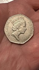1997 Queen Elizabeth II D.G.REG.F.D 50 Fifty Pence Coin