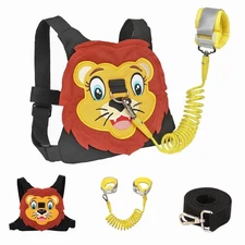Toddlers Leash + Anti Lost Wrist Link Child Kids Safety Harness Kids Walking ...