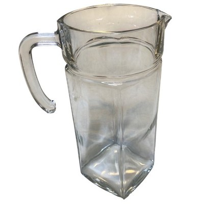 Vintage Luminarc Octime 1.6L Glass Pitcher France Octagonal Refrigerator Jug