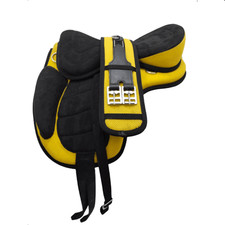 Synthetic Horse Tack Treeless Freemax Saddle Girth Size 17".