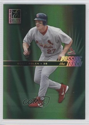2004 Donruss Elite Passing the Torch Green 138/500 Scott Rolen #PT-24 HOF 04br