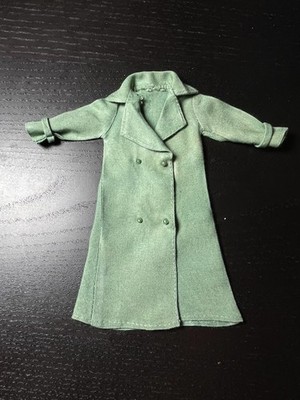 Sindy Stormy Weather Mantel 1981 grün Trench Knöpfe Pedigree 44344 passt 12'' Puppe