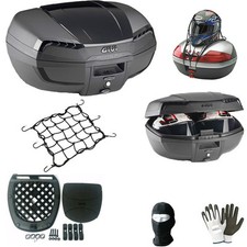 PER BMW R 80 GS BASIC  BAULETTO VALIGIA+RETE+PIASTRA+TAPPETO X 2 CASCHI GRANDI