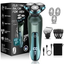 Electric Razor for Men,Mens Razors for Shaving face,LED Display Rechargeable ...