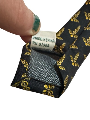 Rivetz Of Boston Caduceus Staff Of Hermes Medical Necktie 100% Silk - Picture 8 of 8