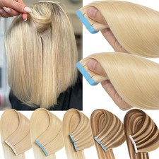 CLEARANCE Tape in Skin Weft Russian Remy Human Hair Extensions 80pcs Full Head