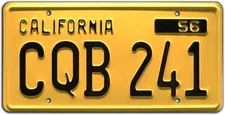 Celebrity Machines | Christine | CQB 241 | Vanity Plate, Golden Yellow, Black 