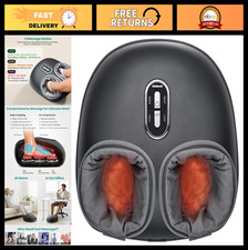 Shiatsu Foot Massager with Heat - 3 Modes Deep Kneading Therapy, Air Compression