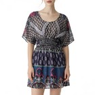 Robe bohème vintage par Y.O.U. Taille S, robe en mousseline de soie à imprimé...