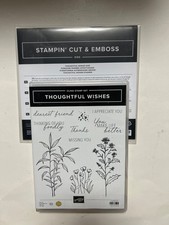 Stampin Up Thoughtful Wishes Bundle Used Free Shipping