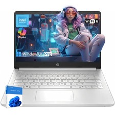 HP 14" HD Laptop computer Intel processor N150 Win 11 Pro 16GB RAM 128GB UFS