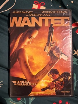 Wanted DVD 2008 James McAvoy, Morgan Freeman, Angelina Jolie