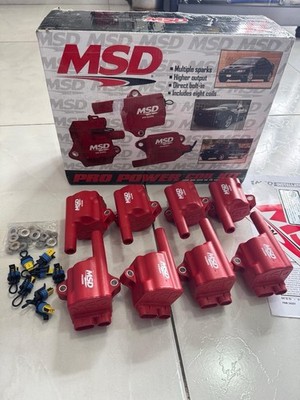 MSD 82868 Ignition Coil Pro Power Series, Red, 8-Pack GM LS Truck Style