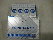 1 dozen BRAND NEW 2026 Callaway SuperSoft golf balls Stripe Distressed Blue