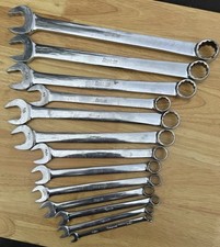 Snap-on Oex Sae Combination Wrench Set 13pc 516-1-116 Chrome Steel