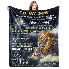 Givetoyou Son Gifts from Dad Blanket Gifts for Son from Dad Son Blanket from ...