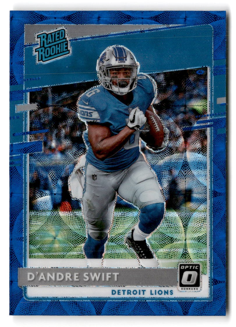 2020 Donruss Optic #159 D'Andre Swift Blue Scope