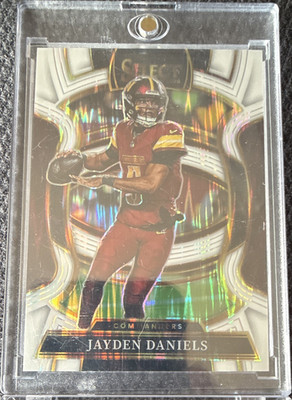 Panini Select [White Shock Prizm] 88 Jayden Daniels Commanders NFL /799 2025