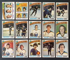 Buffalo Sabres 1976-77 O-Pee-Chee Team Lot (15 Cards) - Rick Martin Al Smith