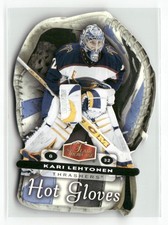 2006-07 Fleer Flair Showcase Hot Gloves Kari Lehtonen #HG-2 Die-Cut
