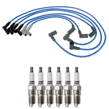 NGK Wire Set & Denso 6 Standard Spark Plugs Kit for B3000 Ranger 3.0 V6 01-03