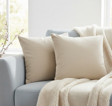Luxury Plain Velvet Cushion Covers Small 40X40cm | 16x16" Hidden Zip-Super Soft
