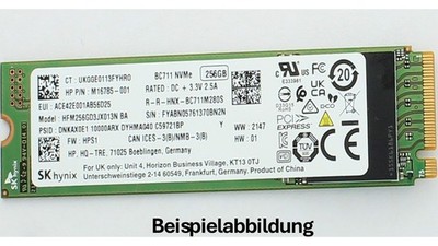 versch. Marken 256 GB SSD gebraucht M.2 NVMe PCIe 2280 Zustand 90-100 %