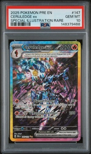 Ceruledge ex 147/131 Sv: Prismatic Evolutions Holo PSA 10