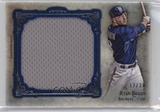 2013 Topps Five Star Jumbo Jersey Relic Blue 12/30 Ryan Braun #FSJJR-RB q3x