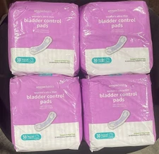 120 Count Amazon Basics Women's Incontinence Pads, Bladder Control & Postpartum,