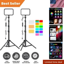 Professional RGB Lighting Set for Makeup, Streaming & Photography – 2-Pack