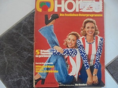 Hörzu 16/1973 TB:Kessler Zwillinge/Sesamstraße/Old Shatterhand - TV/Comic Ramses