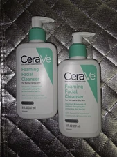 CeraVe Foaming Facial Cleanser 8 Oz Lot Of 2