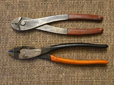 Lot x2!  VTG Thomas Betts STA KON LUG A B C WIRE CRIMPERS + VERY VTG GM Co. Mfg