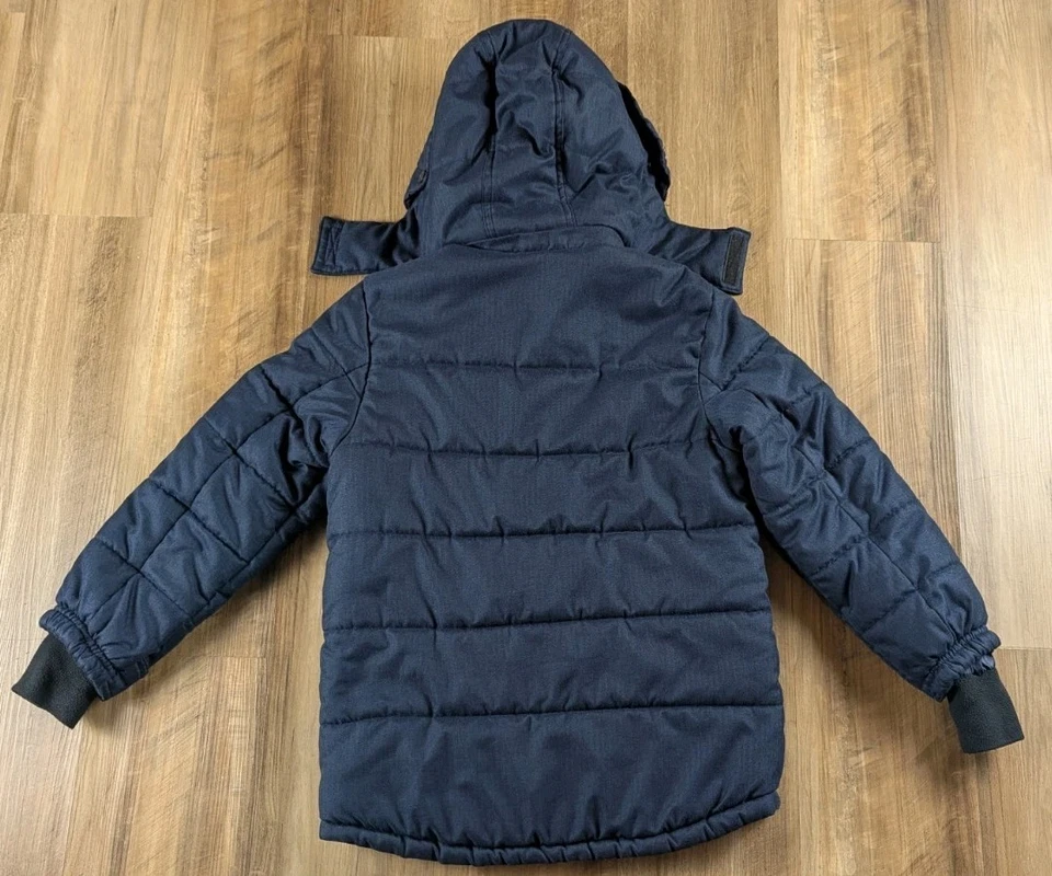 Boys 4&Up ZeroXposur Winter Coat & Beanie Set Navy Sz S 8 - Image 3 of 4