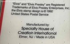 Vintage USPS Postmark Collection Elvis Presley Commemorative Stamp Keychain — photo 3