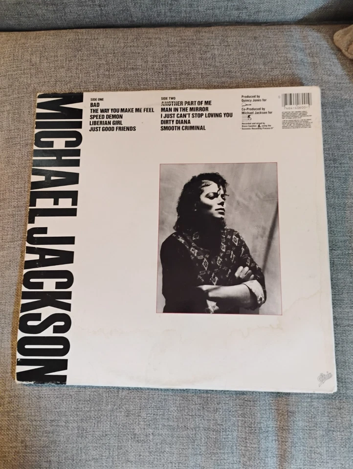 Michael Jackson - Bad 1987 Vinyl 1st press Epic E40600 Carrollton Pressing - Bild 2 von 4