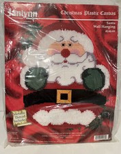 Janlynn Santa Christmas Wall Hanging Plastic Canvas Kit 140-89 1998