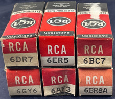 Vacuum Tubes RCA Collection Lot 6: 6DR7 6ER5 6BC7 6GY6 6AF3 6BR8A Set 16