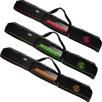 BRUBAKER Race Champion Skitasche Rollen Wheel Bag für 2 Paar Ski 170 / 190 cm