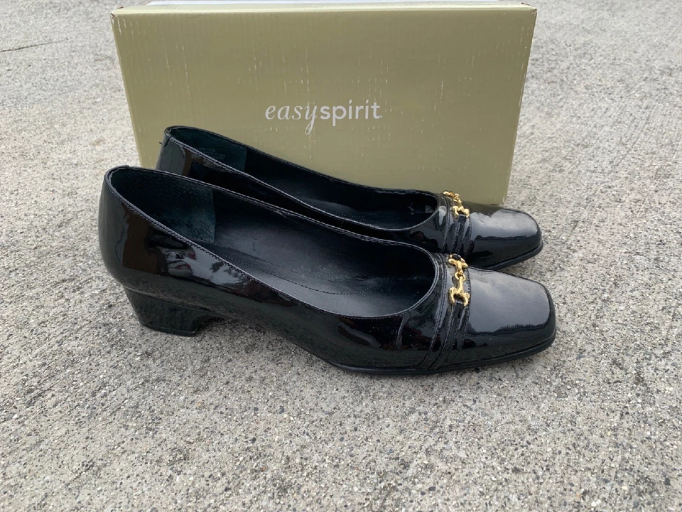 Zapatos de salón alpargata EASY SPIRIT charol bungalow Mary Jane talla 8,5 ❤️sj17j14 Foto 2 de 4